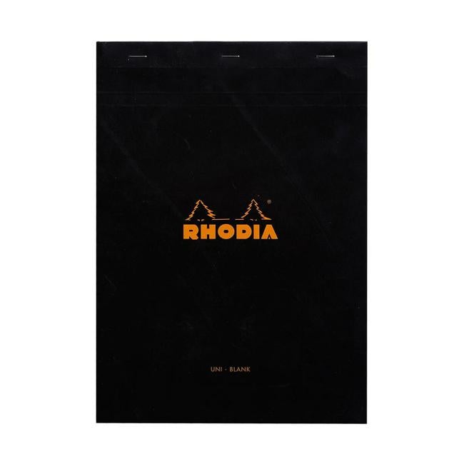 Rhodia Bloc Pad No. 18 A4 Blank Black-Officecentre