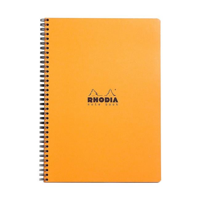 Rhodia Classic Notebook Spiral A4+ Grid Orange-Officecentre