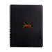 Rhodia Classic Notebook Spiral A4+ Lined Black-Officecentre