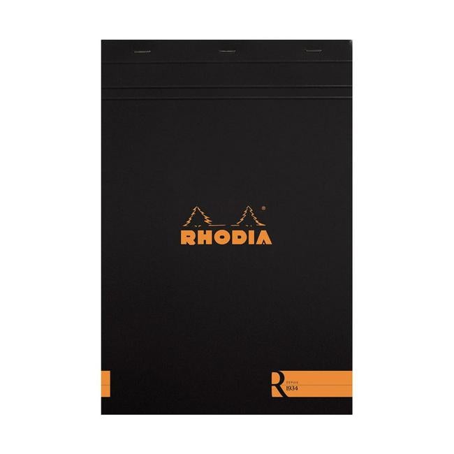 Rhodia le R Pad No. 18 A4 Blank Black-Officecentre
