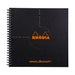 Rhodia Reverse Book Spiral 210x210mm Dotted Black-Officecentre
