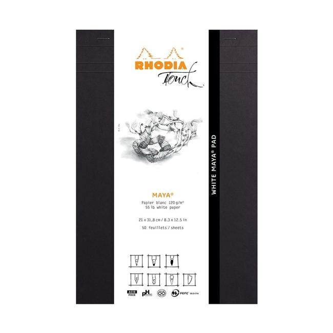 Rhodia Touch Maya White Pad A4+ Blank-Officecentre