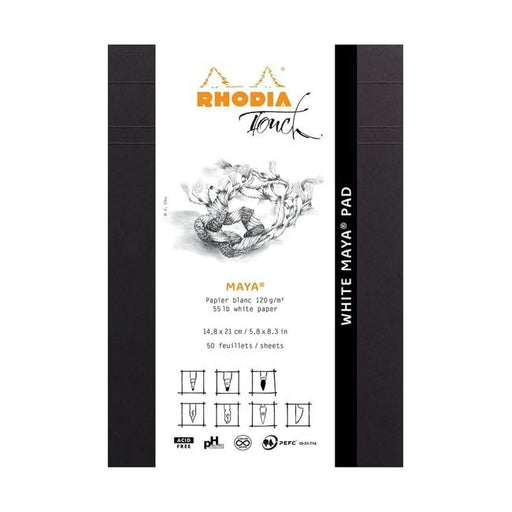 Rhodia Touch Maya White Pad A5 Blank-Officecentre