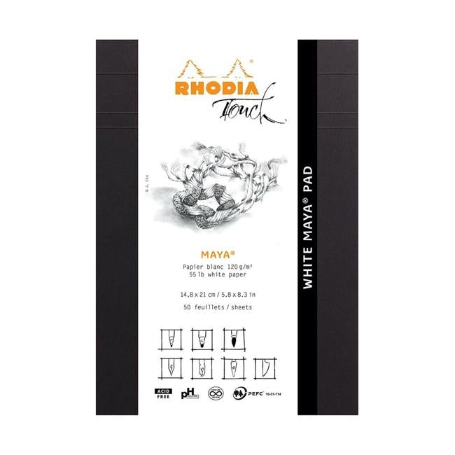 Rhodia Touch Maya White Pad A5 Blank-Officecentre