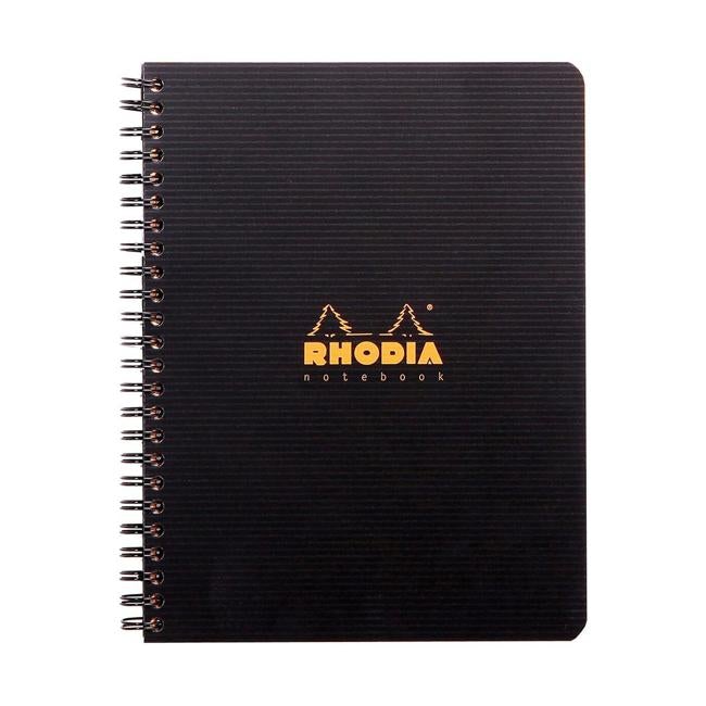 Rhodiactive Notebook Spiral A5+ Lined Black-Officecentre
