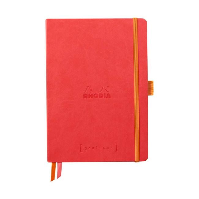 Rhodiarama Goalbook A5 Dotted Coral-Officecentre