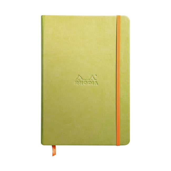 Rhodiarama Hardcover Notebook A5 Blank Anise Green-Officecentre