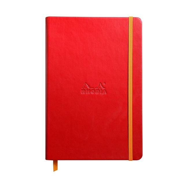 Rhodiarama Hardcover Notebook A5 Blank Poppy-Officecentre