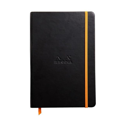 Rhodiarama Hardcover Notebook A5 Lined Black-Officecentre
