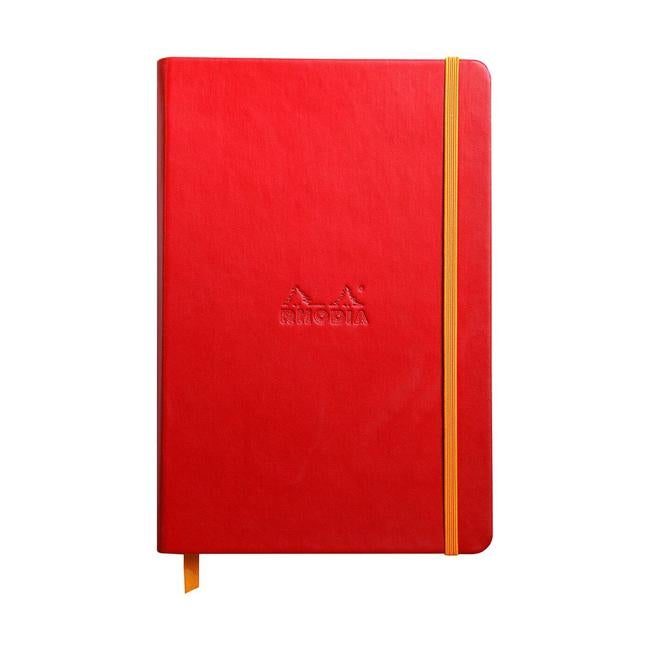Rhodiarama Hardcover Notebook A5 Lined Poppy-Officecentre