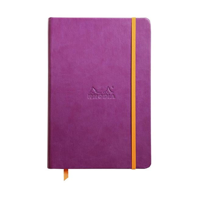 Rhodiarama Hardcover Notebook A5 Lined Purple-Officecentre