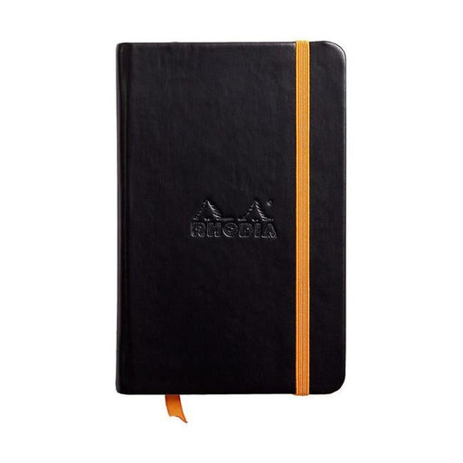Rhodiarama Hardcover Notebook Pocket Lined Black-Officecentre