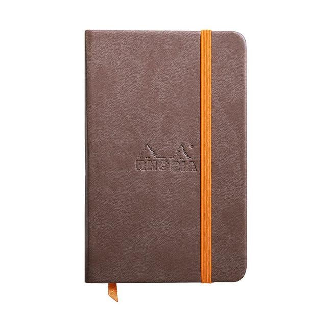 Rhodiarama Hardcover Notebook Pocket Lined Chocolate-Officecentre
