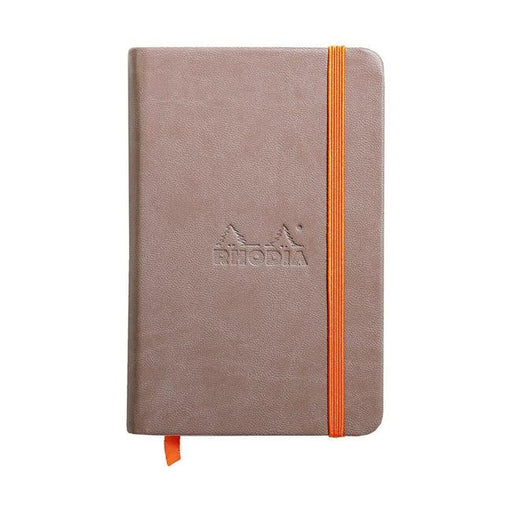 Rhodiarama Hardcover Notebook Pocket Lined Taupe-Officecentre