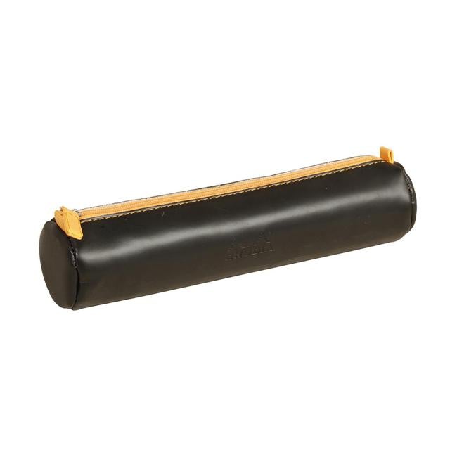 Rhodiarama Pencil Case Round Black-Officecentre