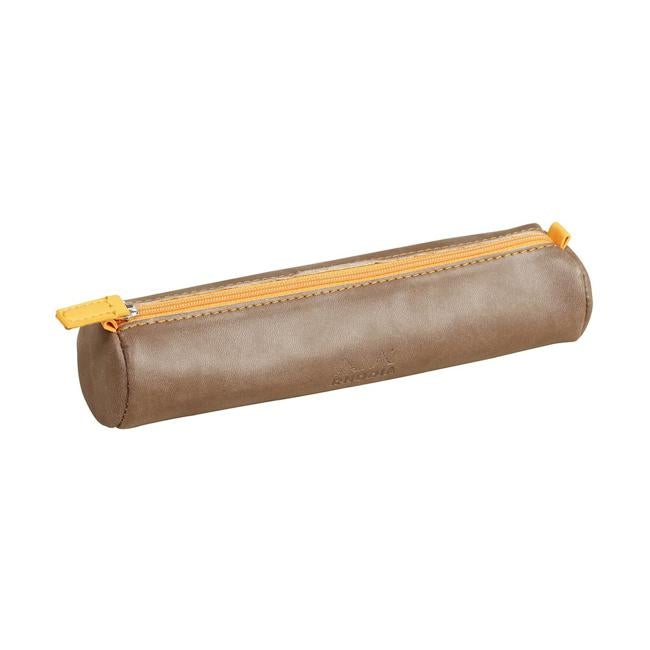 Rhodiarama Pencil Case Round Chocolate-Officecentre