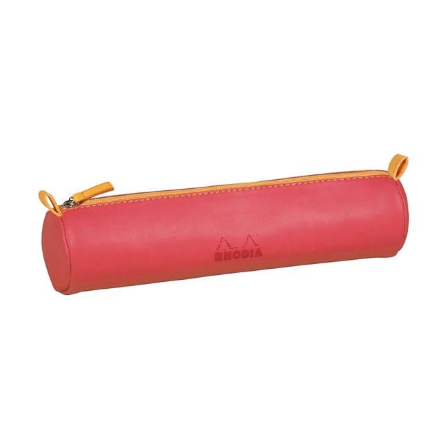 Rhodiarama Pencil Case Round Coral-Officecentre