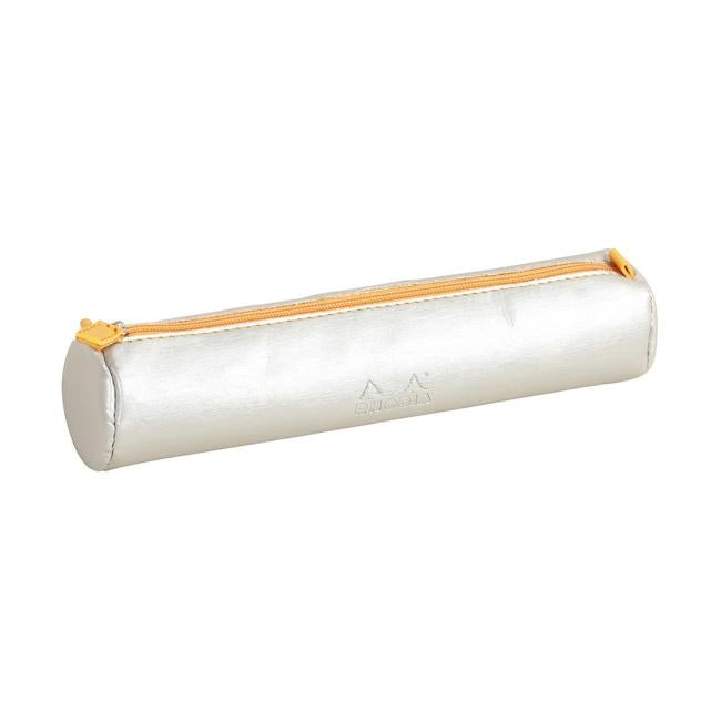 Rhodiarama Pencil Case Round Silver-Officecentre