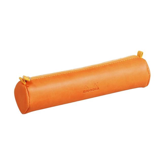 Rhodiarama Pencil Case Round Tangerine-Officecentre