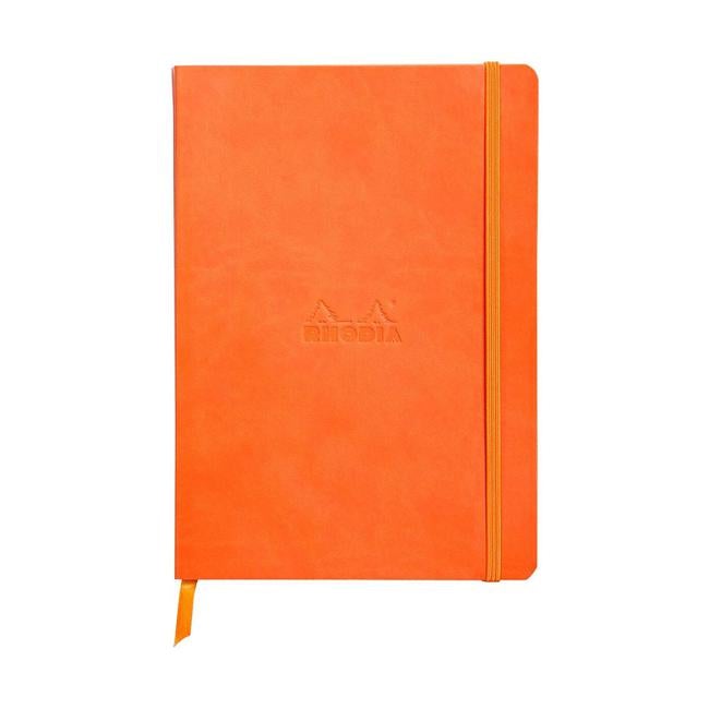 Rhodiarama Softcover Notebook A5 Dotted Tangerine-Officecentre
