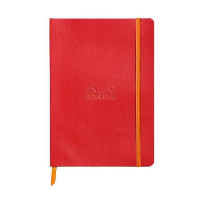 Rhodiarama Softcover Notebook A5 Lined Poppy-Officecentre