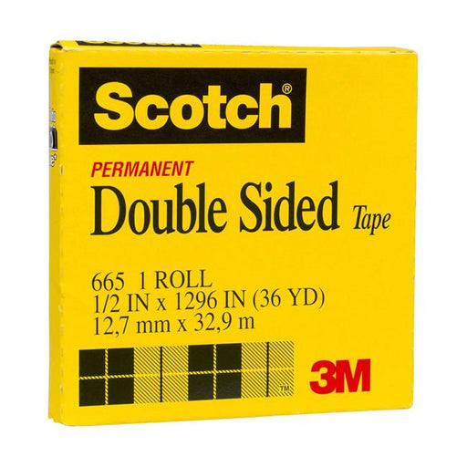 Scotch Double Sided Tape 665 12.7mm x 33m-Officecentre