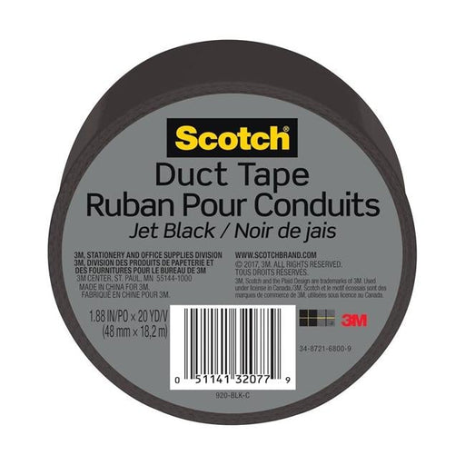 Scotch Duct Tape 920-BLK 48mm x 18.2m Jet Black-Officecentre