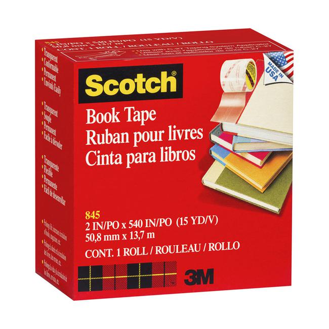 Scotch Tape Book Repair 845  50mm x 13.7m Transparent-Officecentre