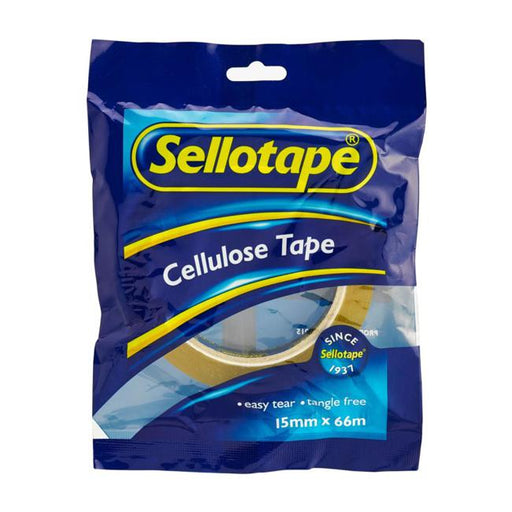 Sellotape 1105 Cellulose Tape 15mmx66m-Officecentre