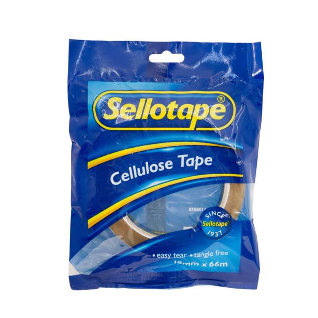 Sellotape 1105 Cellulose Tape 18mmx66m-Officecentre