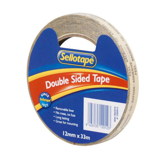 Sellotape 1205 Double Sided Tape 12mmx33m-Officecentre