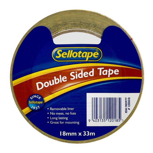 Sellotape 1205 Double Sided Tape 18mmx33m-Officecentre