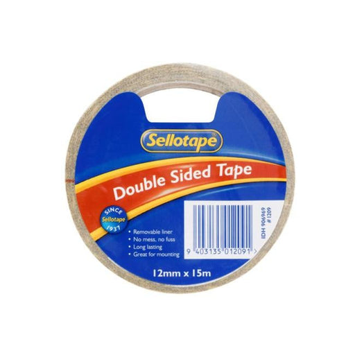 Sellotape 1209 Double Sided Tape 12mmx15m-Officecentre