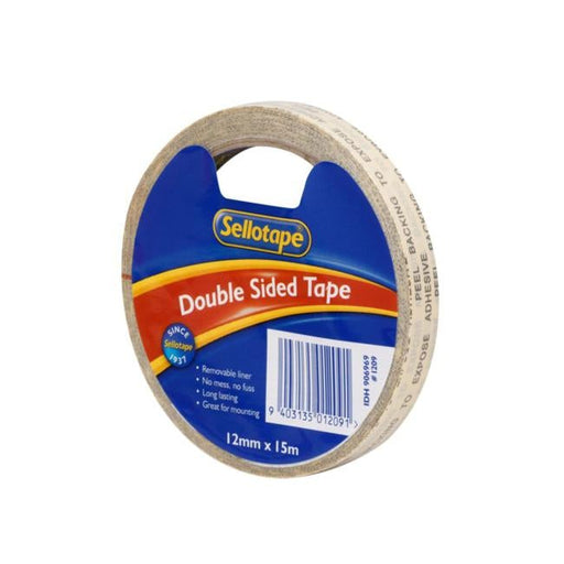 Sellotape 1209 Double Sided Tape 12mmx15m-Officecentre