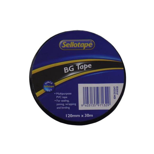 Sellotape 1410 BG Tape Black 120mmx30m-Officecentre