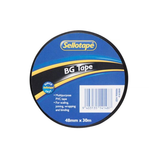 Sellotape 1410 BG Tape Black 48mmx30m-Officecentre