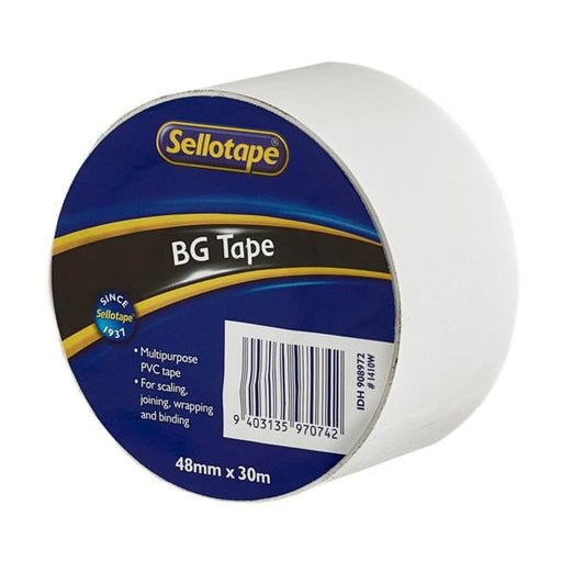 Sellotape 1410W BG Tape White 48mmx30m-Officecentre