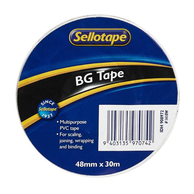 Sellotape 1410W BG Tape White 48mmx30m-Officecentre
