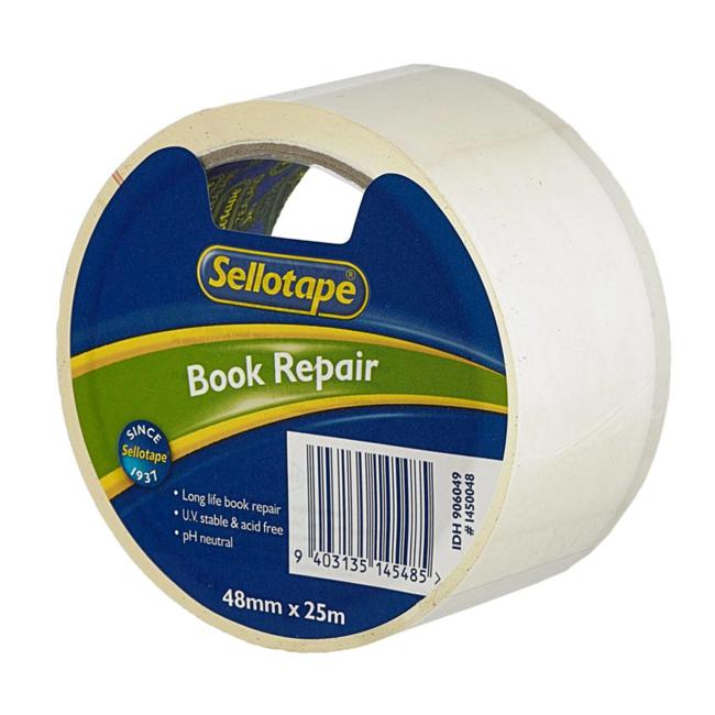 Sellotape Book Repair Tape 36mm x 25m Clear Clear