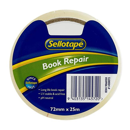 Sellotape 1450 Book Repair Tape 72mmx25m-Officecentre