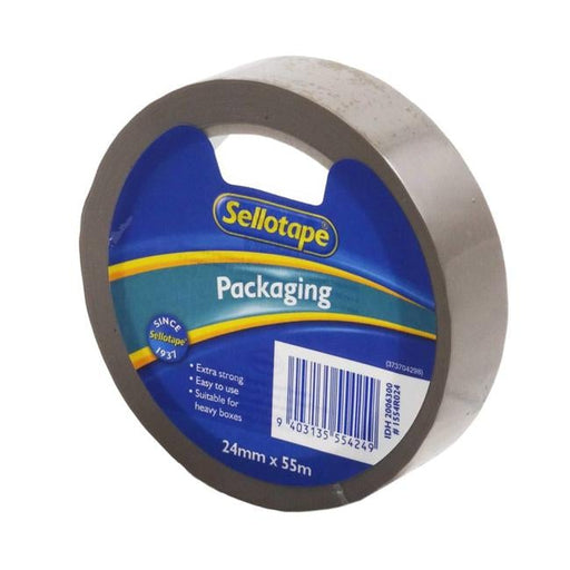 Sellotape 1554r Vinyl Brown 24mmx55m-Officecentre