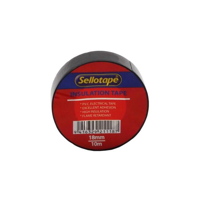 Sellotape 1711B Insulation Black 18mmx10m-Officecentre