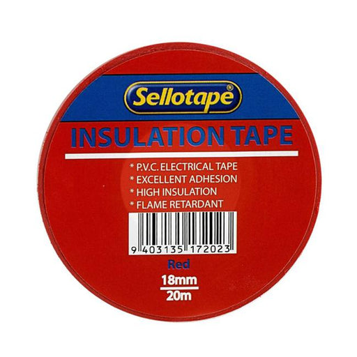 Sellotape 1720R Insulation Red 18mmx20m-Officecentre