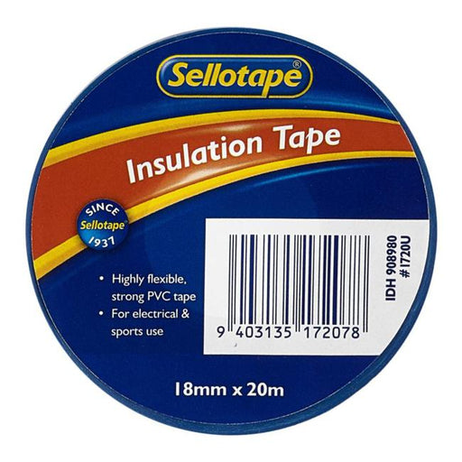 Sellotape 1720U Insulation Blue 18mmx20m-Officecentre