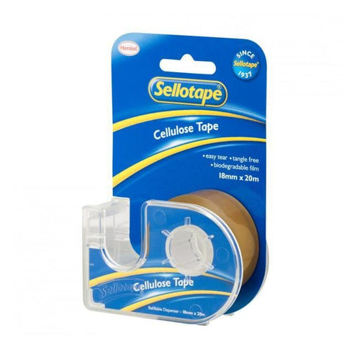 Sellotape 3263 Cellulose Tape On Dispenser 18mmx20m-Officecentre