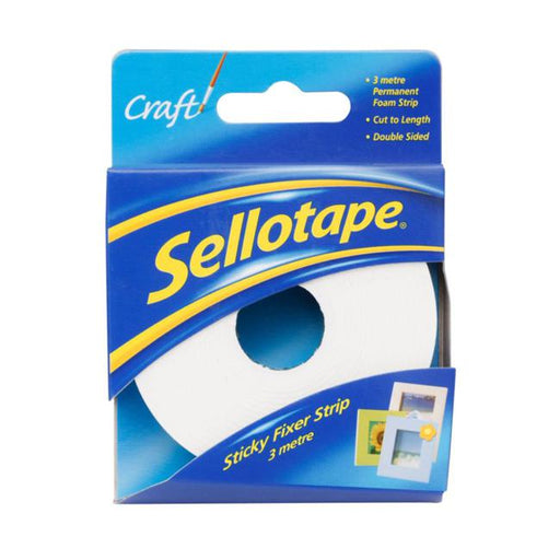Sellotape 4195 Double Sided Foam Strip 25mmx3m-Officecentre