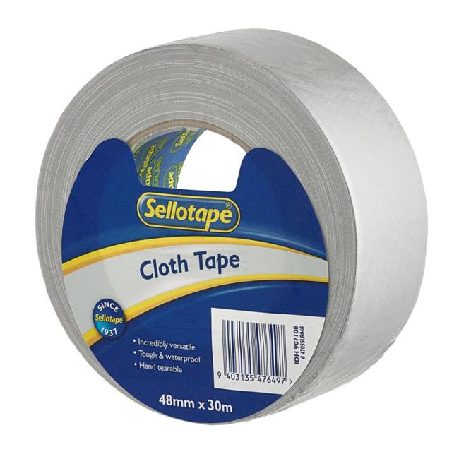 Sellotape 4705 Cloth Tape Silver 48mmx30m-Officecentre