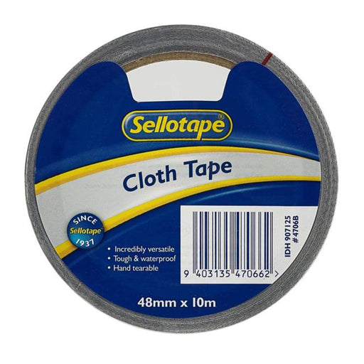 Sellotape 4706 Cloth Tape Black 48mmx10m-Officecentre