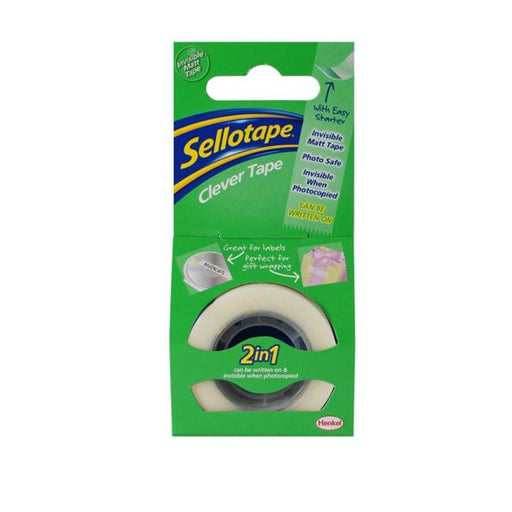 Sellotape Clever Tape Boxed 18mmx25m-Officecentre