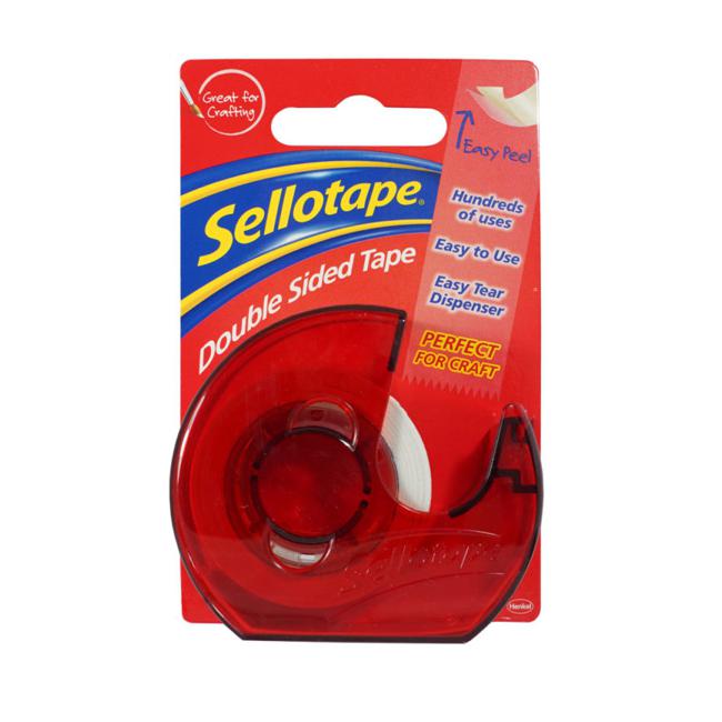 Sellotape Double Sided On Dispenser 15mm x5m-Officecentre